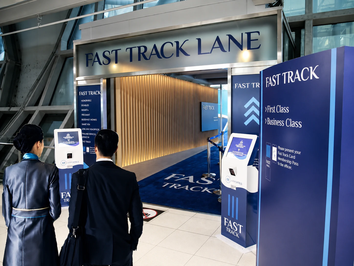 Fast Track entrance at Suvarnabhumi Airport